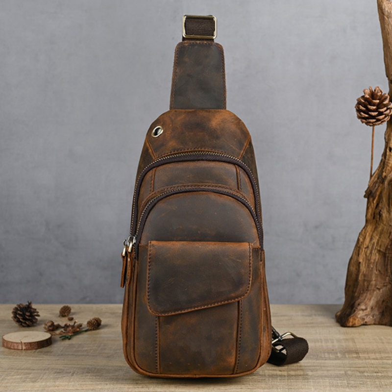 Luxury Bags For Travel - Luksusowa, wielofunkcyjna męska torba na klatkę