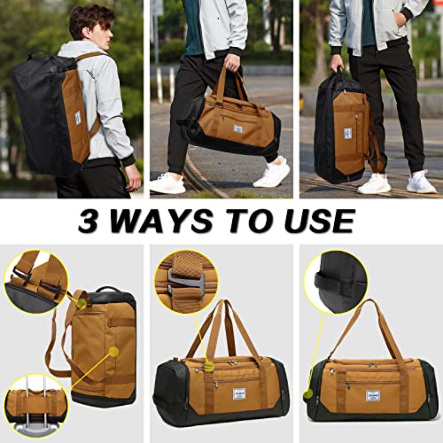 Torba podróżna męska 40L, śred – Weekender Bag Duffle recenzja i cena