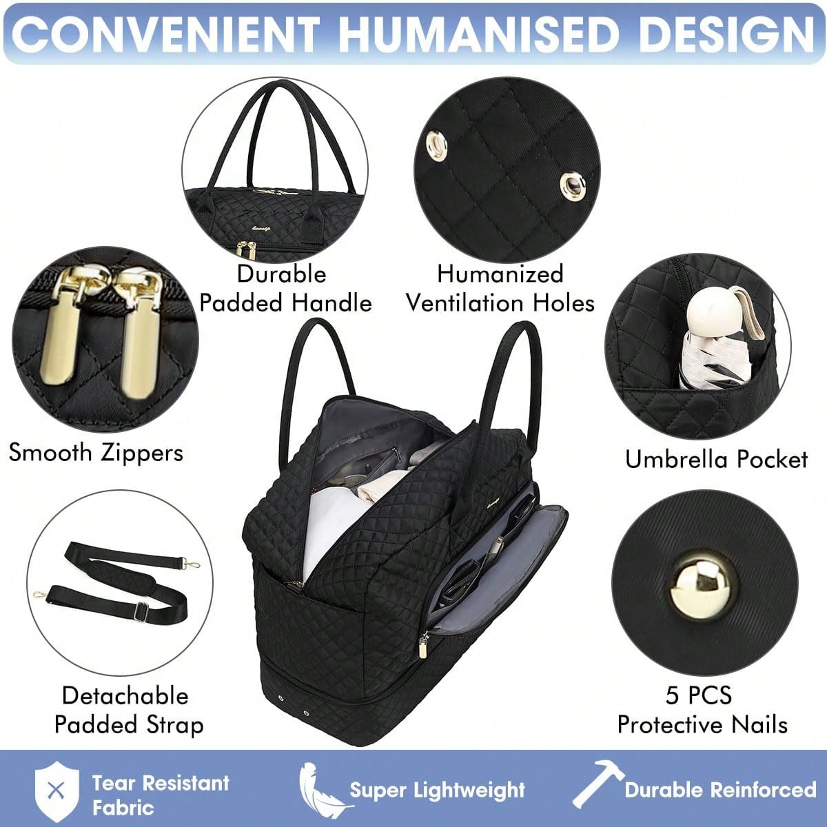 Duża torba podróżna dla kobiet – Weekender Bag Duffle recenzja i cena