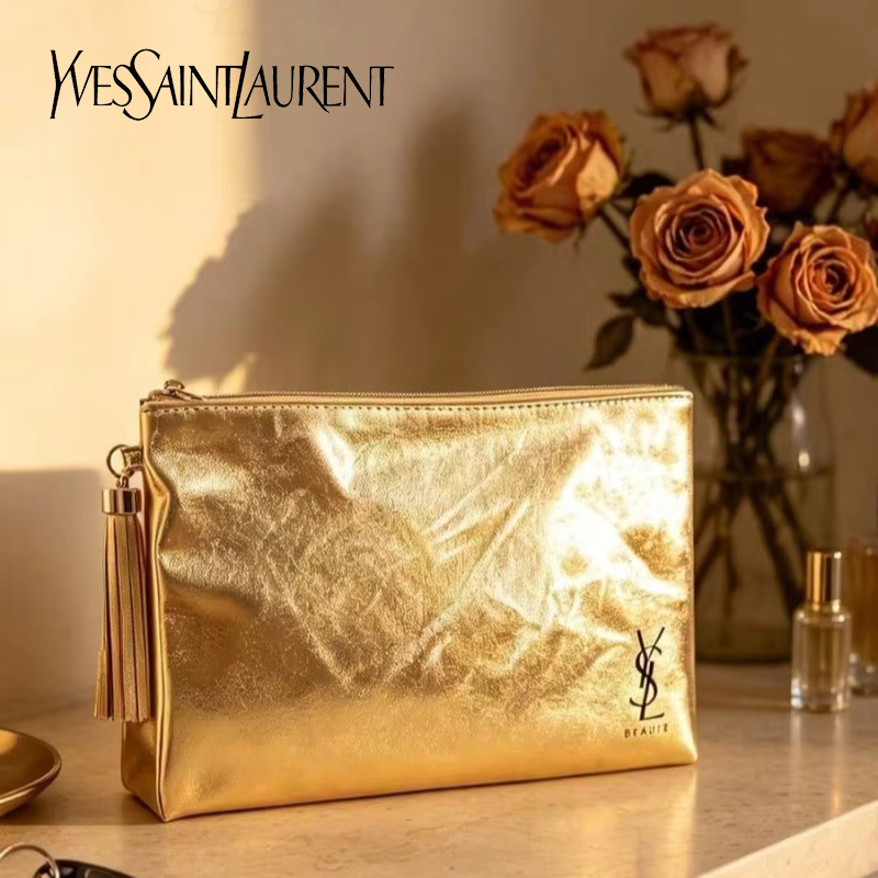 Złota kosmetyczka YSL, przenoś – Luxury Bags For Travel recenzja i cena